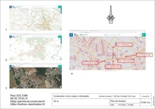 21 Architecte permis de construire dessin technique