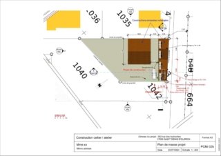 46- Architecte permis de construire plan topographique