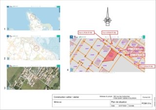 46- Dessinateur permis de construire plan topographique
